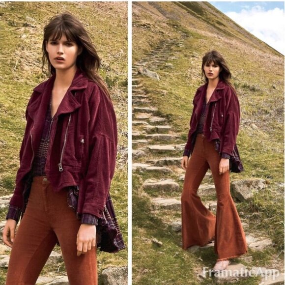 FREE PEOPLE Dolman Slouchy Corduroy Jacket - Picture 2 of 8